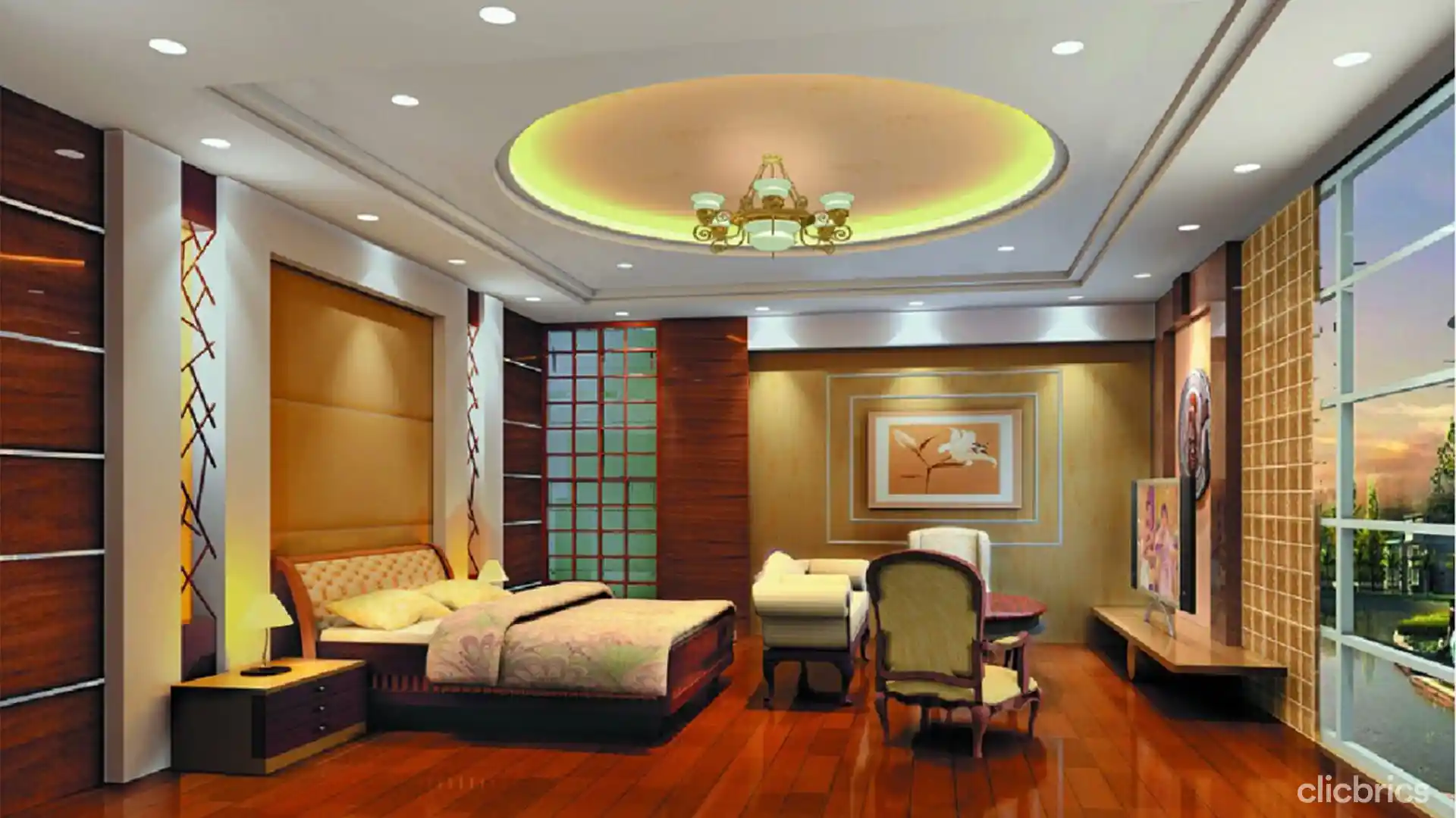  1662702263849 False Ceiling Design For Bedroom Make Use Of Circular Designer Ceilings.webp